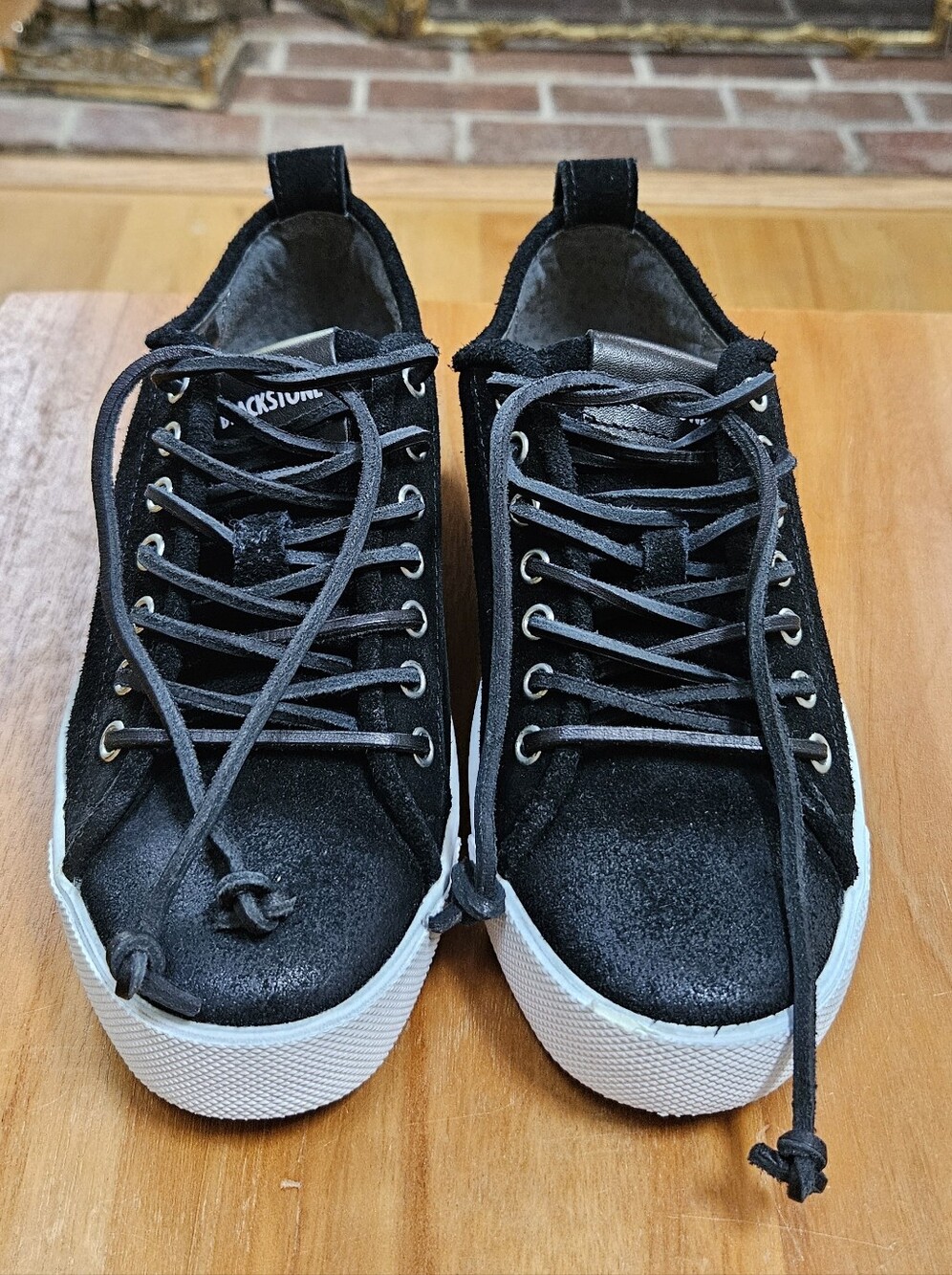 New Size 36 Blackstone QL-61 Black Suede Leather Sneakers